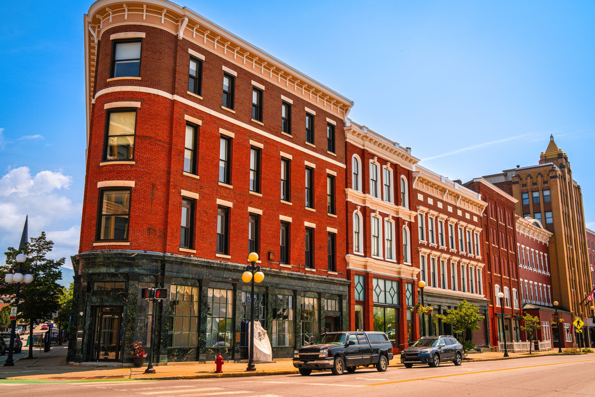 Rutland historic district skyline in Vermont